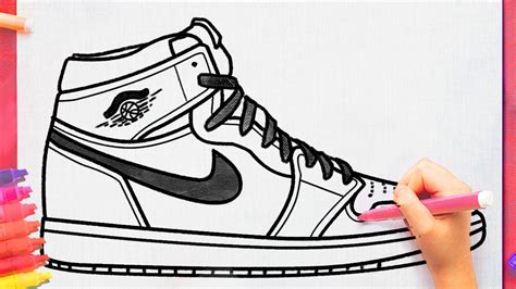 fake jordan shoes drawings|how to draw jordan 2.